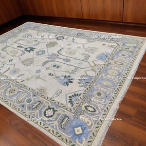 Handmade Luxury Turkish Knots Oushak Vintage Area Rugs  For Living Room Bed Room Kitchen Entryways Hallways 6x9 8x10 9x12 10x14 Custom Rugs
