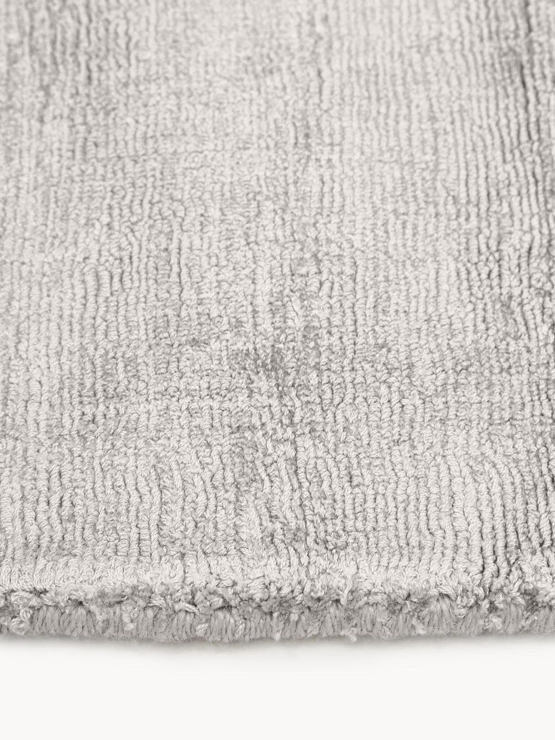 Greige Textured Rug Hand Loom Solid Greige Rug Handmade Silk Area Rugs for Bedroom ...