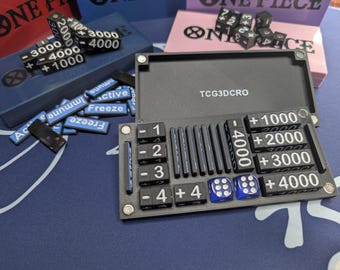 One Piece TCG Counter Token Tray  Power, Cost, and Status Tracker