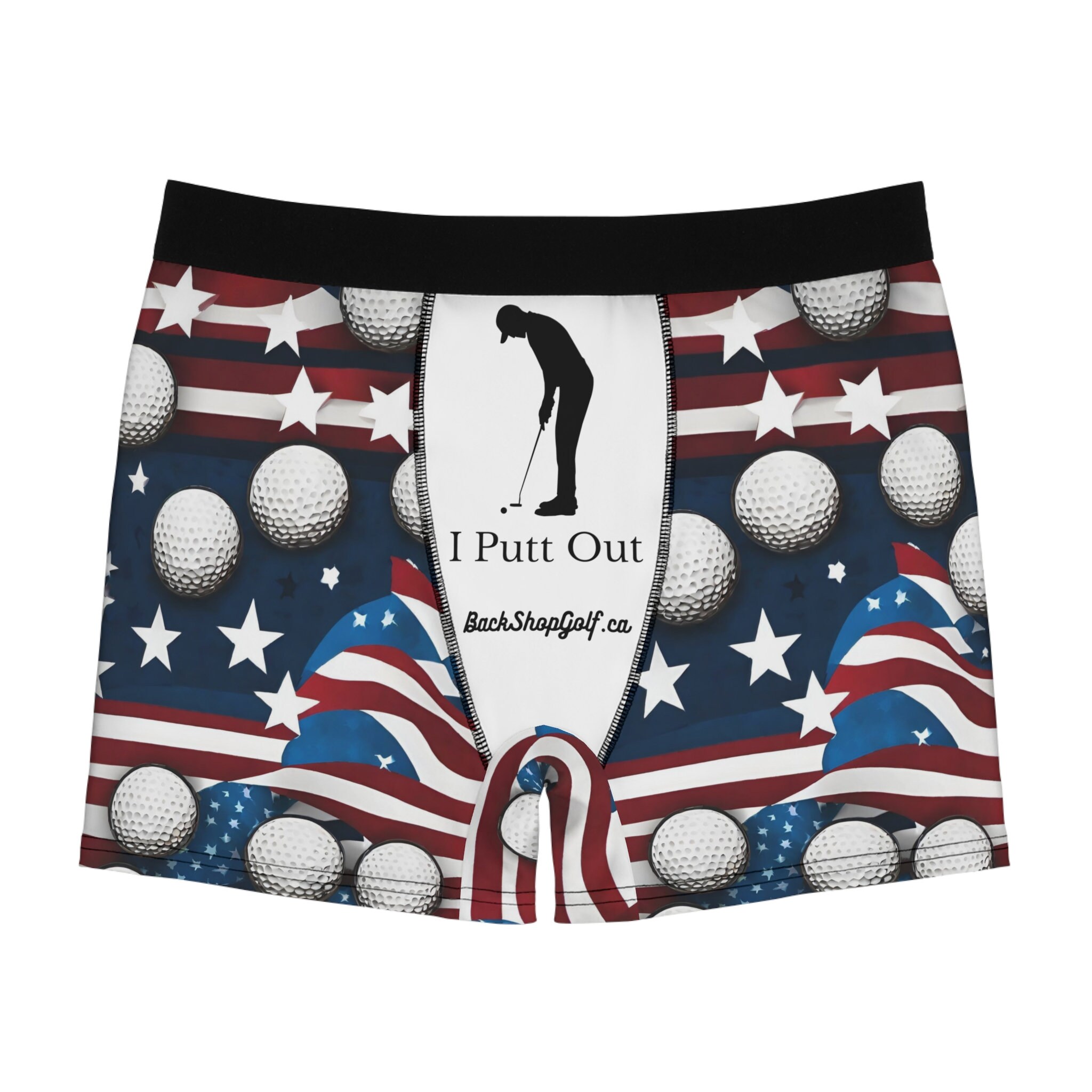 Men's Funny Golf Boxer Briefsi Putt Out USA Golf Husband Golf Gift