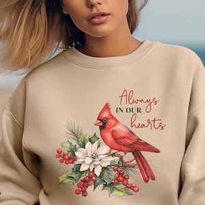 Cardinal Sweatshirt, Bird Lover Gift, Cardinal Bird Shirt, Bird Watching Gift, Bird Watcher Sweatshirt Red Cardinal Bird, Bird Sweater