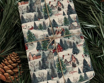 Winter Village Christmas Wrapping Paper – Wrap