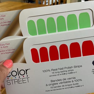 Color Street Nails, Press on Nails, Sets of Color Street Nail Strips, Bundle of Two sets of Neon Themed Nails, Set 131