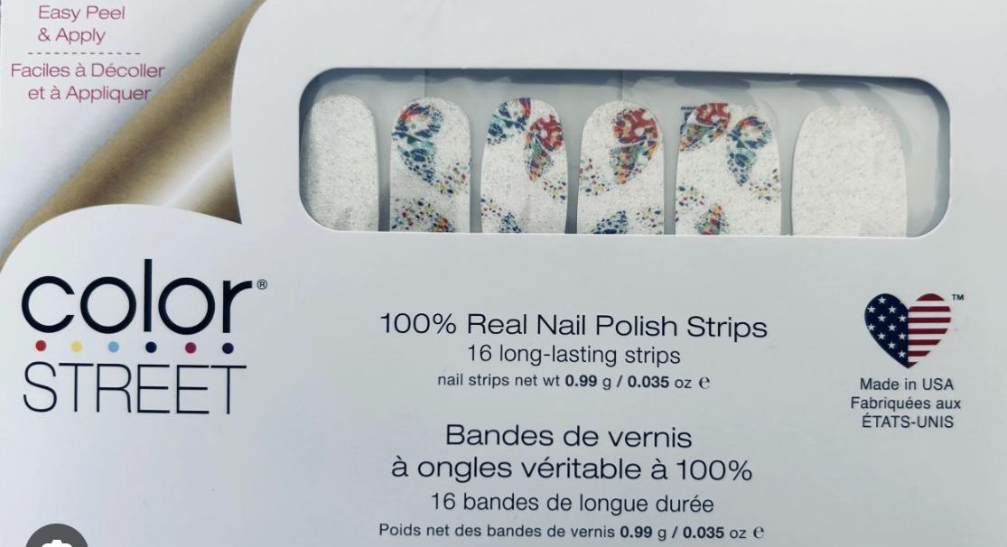 Color Street 'Infinite Hope' Nail Polish Strips: Butterfly Design