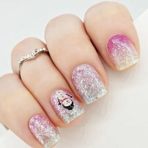 Color Street Nails, Color Street Strips, Press on Nails, Real Polish Strips, Nail Polish Strips, Snow Biz, Winter Snow nails, Snowman