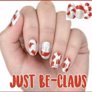 Color Street Nails, Color Street Strips, Press on Nails, Real Polish Strips, Nail Polish Strips, Just Be Claus, Hard to Find ColorStreet