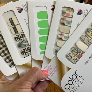 Color Street Nails, Press on Nails, Sets of Color Street Nail Strips, Bundle of Five sets of Nails, Set 130