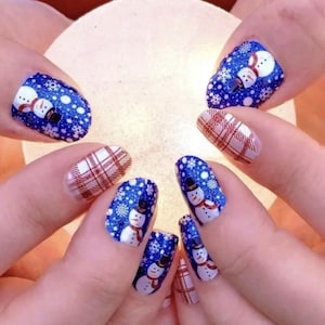 Color Street Nails, Color Street Strips, Press on Nails, Real Polish Strips, Nail Polish Strips, Snowman’s Land, Winter nails