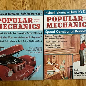 1964 Popular Mechanics Magazine Collection: Complete Year, Vintage Ephemera