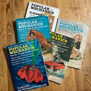Vintage Popular Mechanics Magazines 1966: Ephemera for Crafts & Collecting