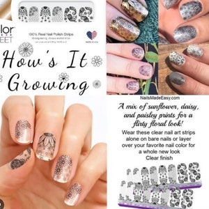 Color Street Nails, Color Street Strips, Press on Nails, Real Polish Strips, Nail Polish Strips, How’s it Growing, Hard to Find nails