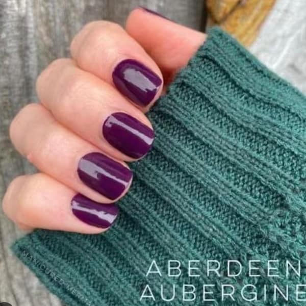 Color Street Nails, Color Street Strips, Press on Nails, Real Polish Strips, Nail Polish Strips, Aberdeen Aubergine, Maroon nails