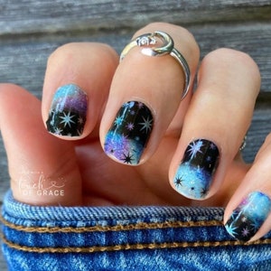 Color Street Nails, Color Street Strips, Press on Nails, Real Polish Strips, Nail Polish Strips, Better Safe than Starry, Overlay nails
