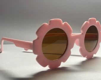 Mädchen Sonnenbrille "Sonne,Blume", Rosa, Einheitsgröße bis 3-4 Jahre