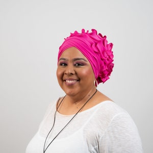Pre tied turban hats for women head wrap nigeria turban for women turban dubai fancy turban pink gold beanie yellow green turban bonnet cap