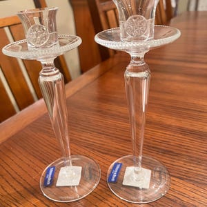 Villeroy and Boch Crystal Candlesticks - Etsy