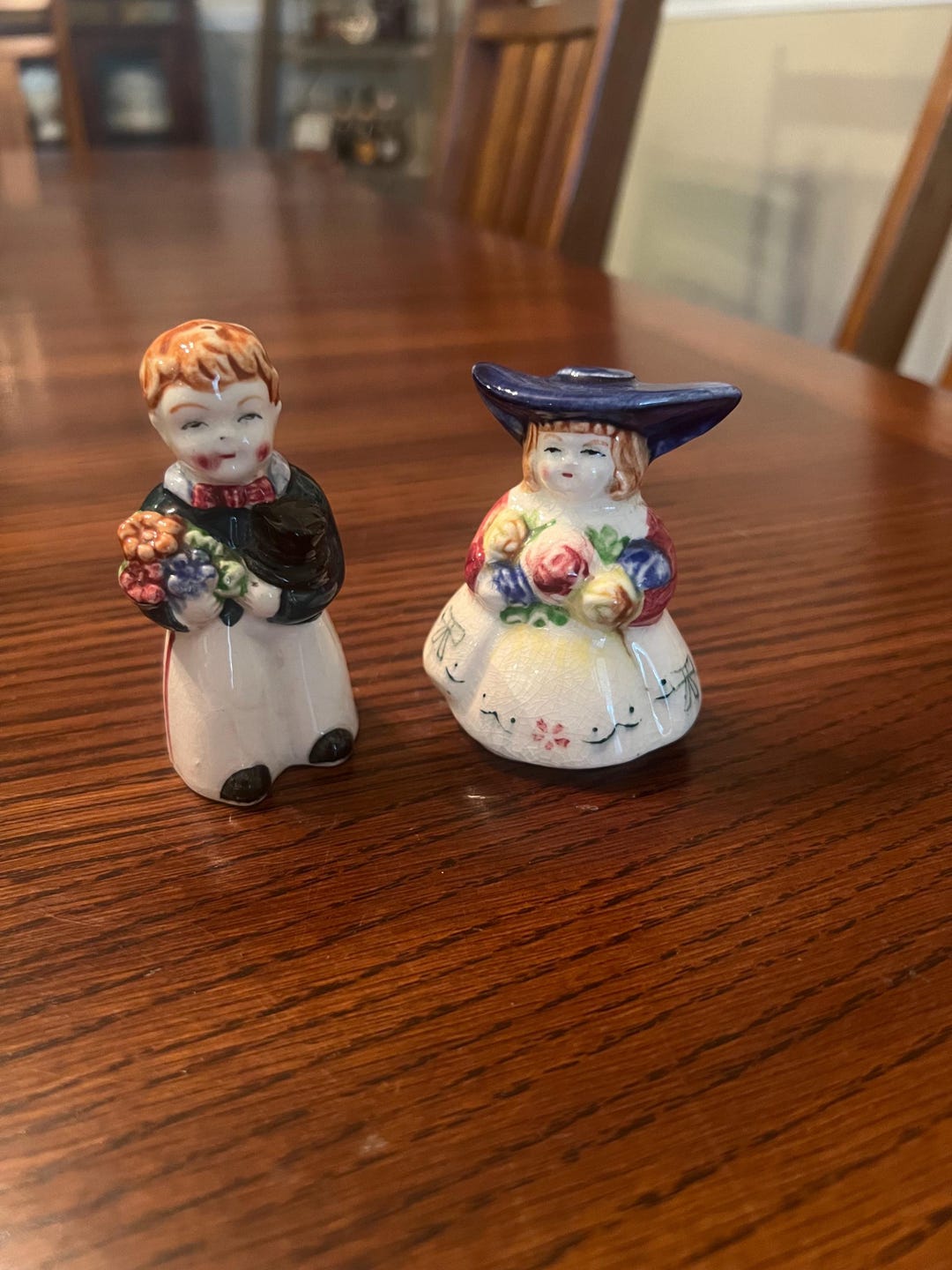 Vintage Dutch Boy and Girl Salt and Pepper Shakers - Etsy