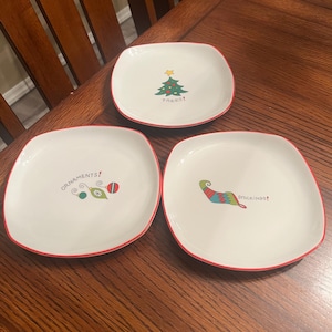 Set of 3 Fitz and Floyd Appetizer Plates