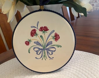 Vintage Lenox Blue Poppies Trivet