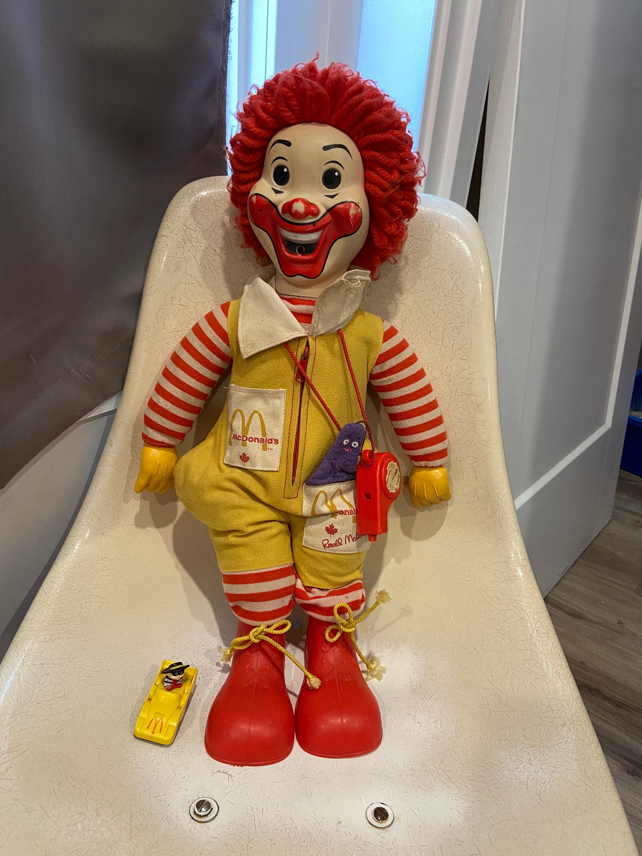 Ronald mcdonald sale doll with whistle