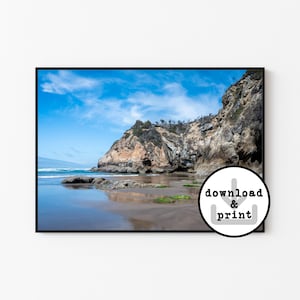 Cannon Beach, Hug Point, Oregon Coast Photography - Instant Digital Download Photography Print - Pacific Northwest Wall Art Prints