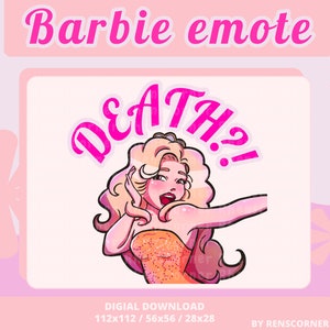 Süßer Gedanke an den Tod Barbie Emote - Twitch, Discord, YouTube