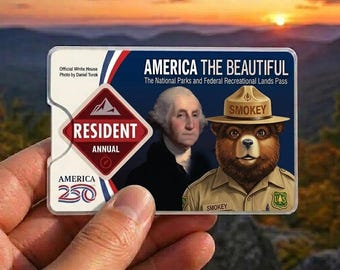 Custodia per abbonamento ai parchi nazionali Cliente, America La custodia per la carta d'identità, Anti Trump