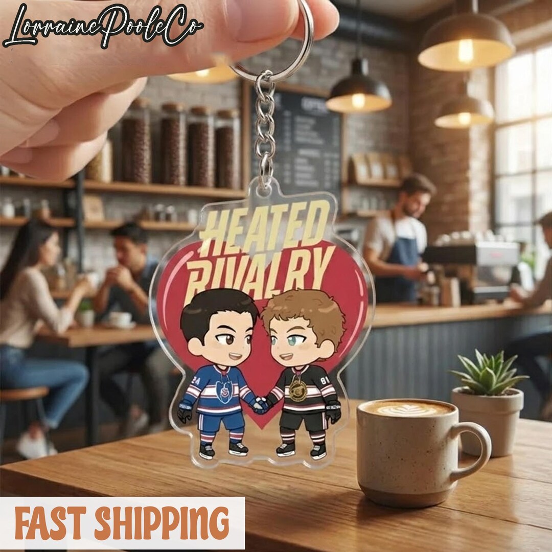 Alpine Keychain Rivals Rival Hockey Romance Inspired Acrylic Keychains / Bag Charms, Team Ice ...