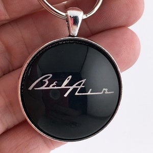 Vintage Chevrolet Bel Air Emblem Abzeichen Handschuhfach Dash Pad 1,2 "Durchmesser Schlüsselbund
