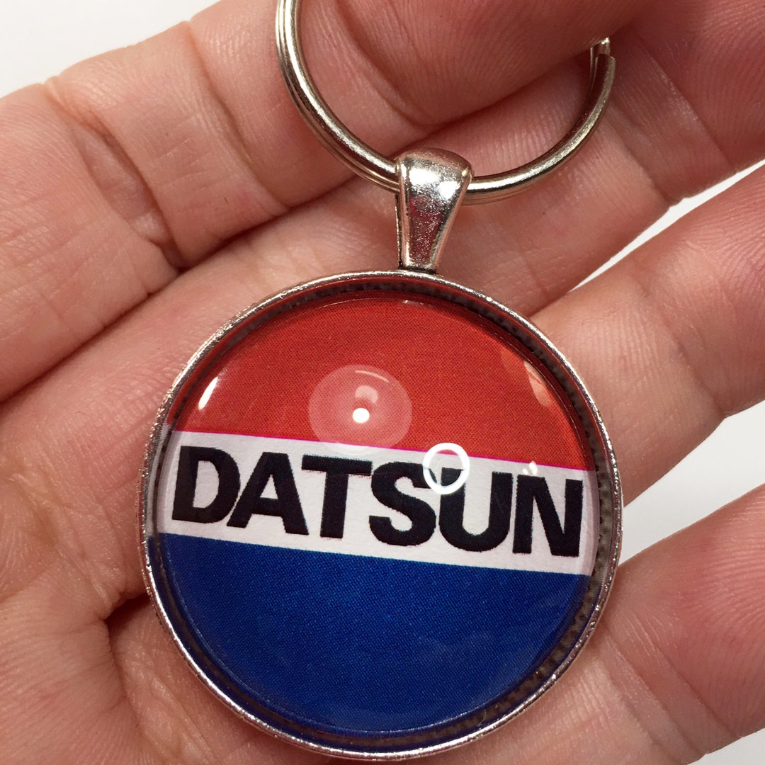 Vintage Datsun Logo Emblem Badge 1.2" Diameter Keychain - Etsy