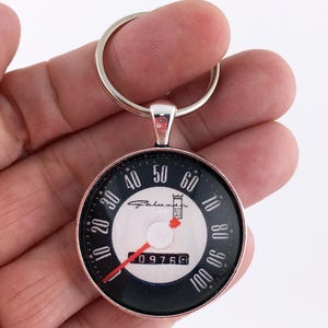 Vintage Ford Galaxie 500 100 MPH Speedometer Gauge 1.2" Diameter Keychain