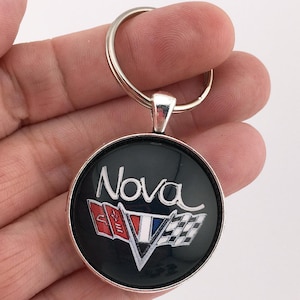 Vintage Chevrolet Nova 1972-1974 Emblem 1.2" Diameter Keychain