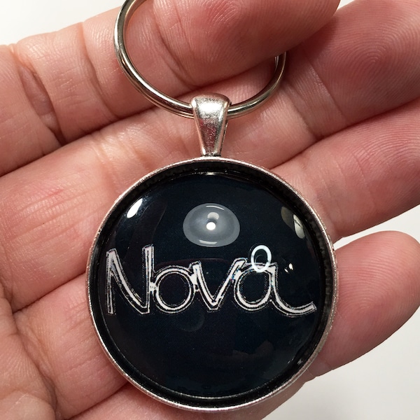 Vintage Chevrolet Nova 1972 1973 1974 Badge Emblem Logo  1.2" Diameter Keychain Chevy Nova