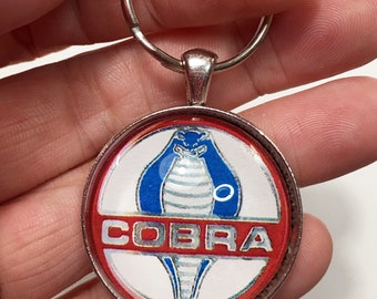 vintage Ford Cobra Mustang Badge Logo Emblème 1,2 " Diamètre Porte-clés