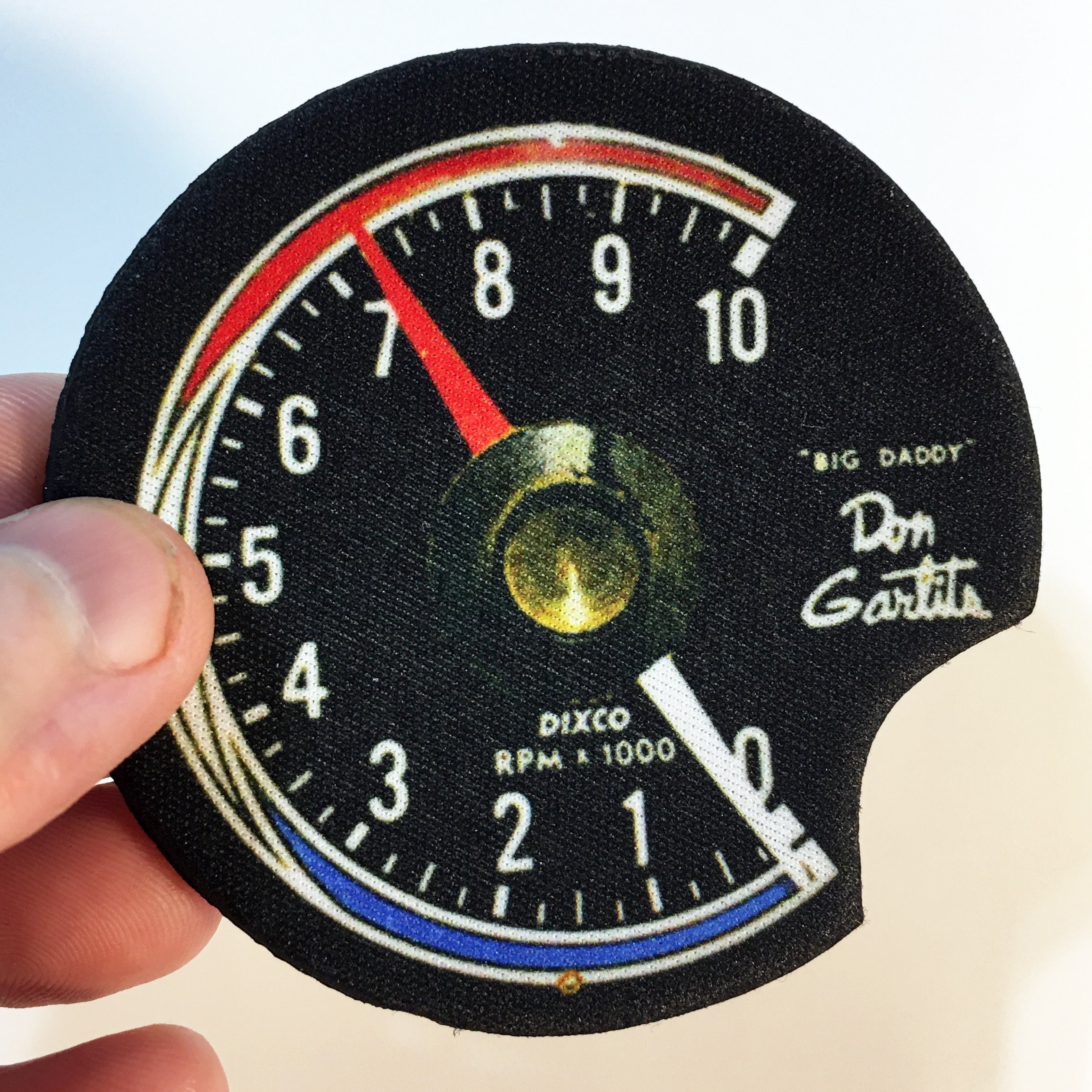 Vintage Don Garlits Tach Gauge 10,000 RPM Tachometer 2.75
