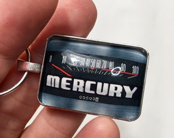 Vintage Mercury M100 Truck 100 mph Speedometer Keychain