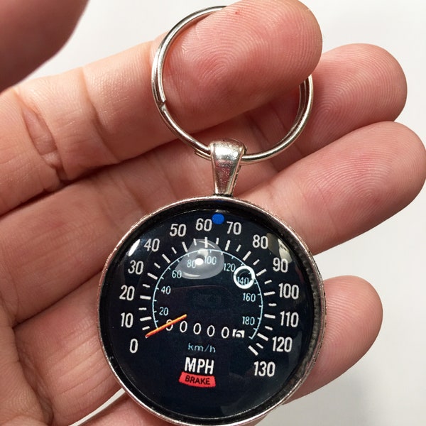 Vintage 1970-1978 Chevrolet Camaro 130 MPH Speedometer  1.2" Diameter Keychain 2nd Gen Chevy Camaro