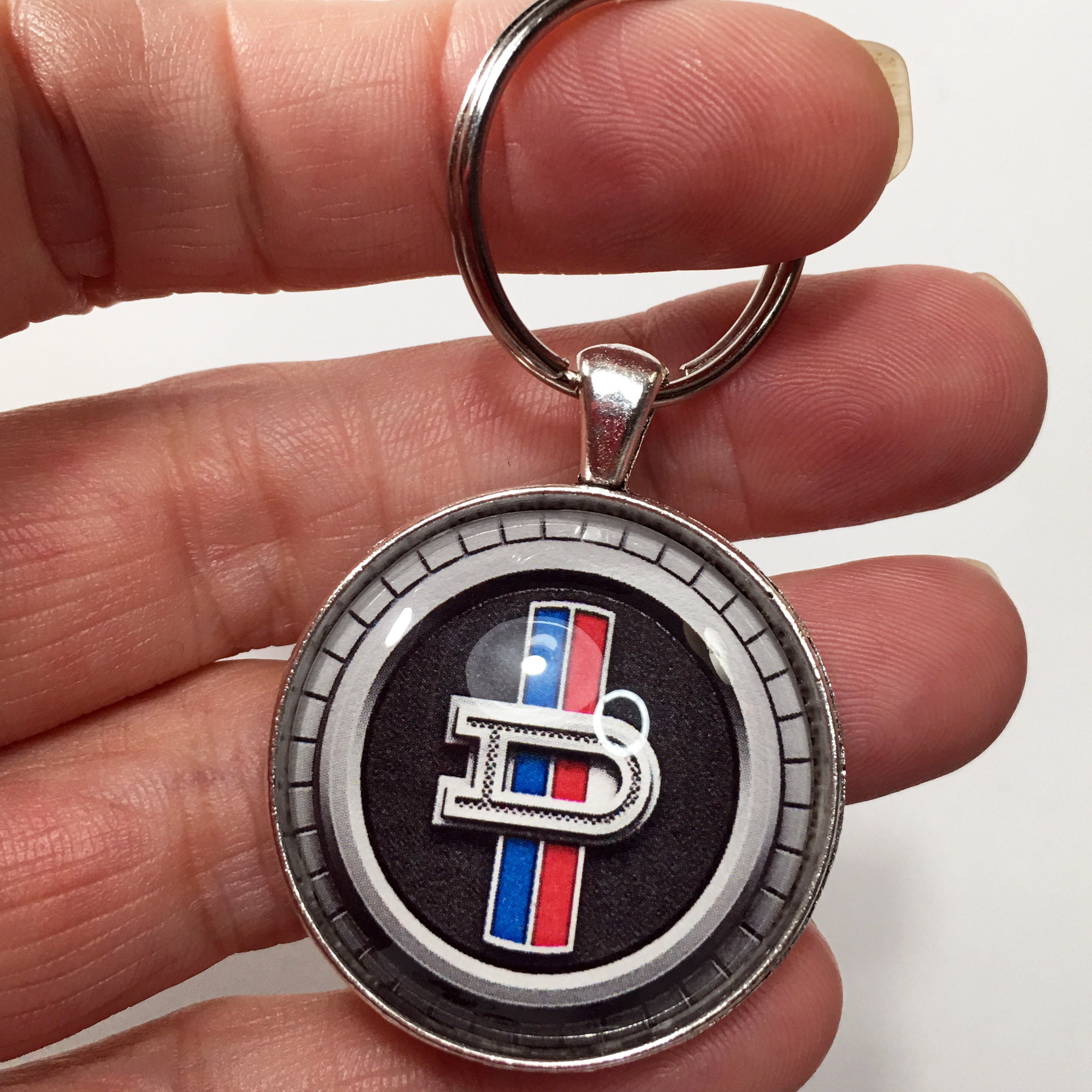 Vintage Datsun Logo 240 Z 260 Z 280 Z Emblem Logo Badge 1.2" Diameter Keychain