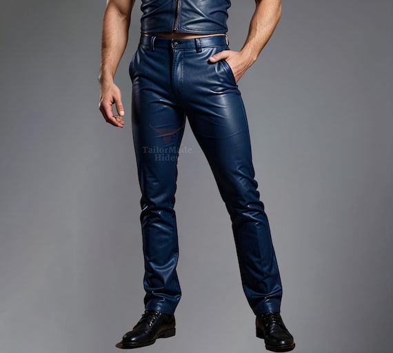 Jeans di pelle uomo deals