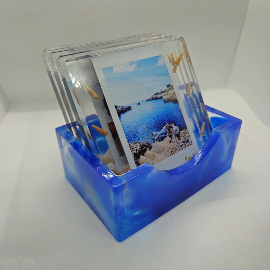 Custom Instax Mini Coasters - Set of 4 With Stand - Etsy
