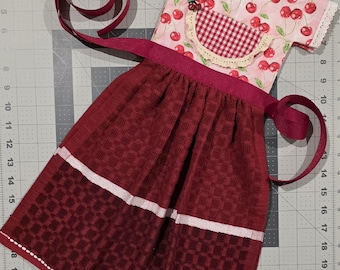 Mother's day Cherry. Handmade Decorative hand towel