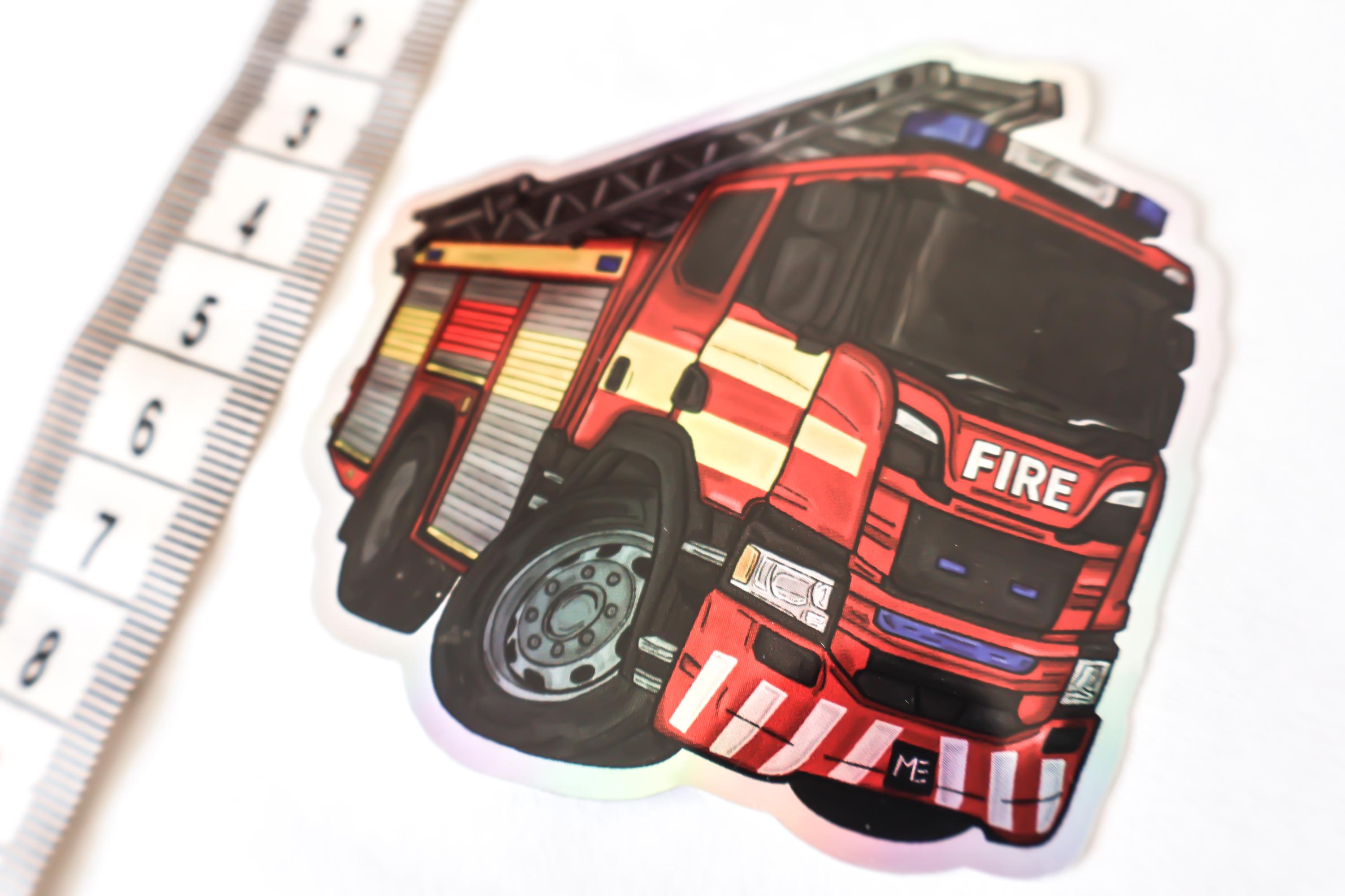 Fire Engine Hologram Decal