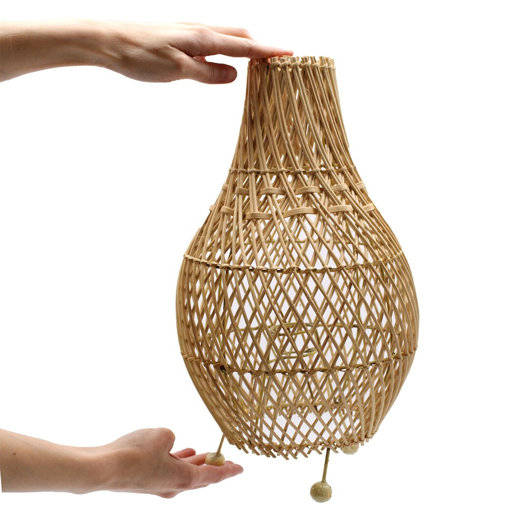 Rattan Table Lamps Natural - Etsy