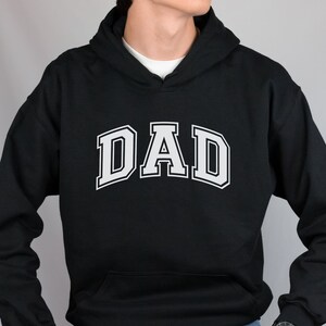 Varsity Style DAD Hoodie, Dad Sweatshirt, Hooded Sweatshirt for Dad, Gift for Dad, Father&#39;s Day Gift, Christmas Gift for Dad, Gift for him