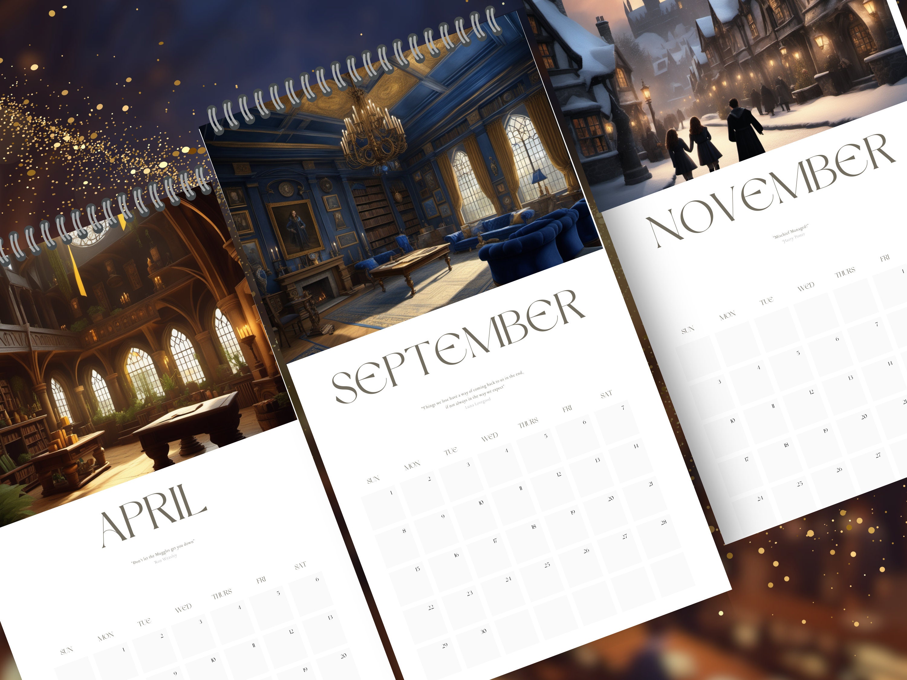 PYRAMID: CALENDRIER CARRÉ MAGIQUE HARRY POTTER 2024 Calendrier  international pyramide - Vendiloshop