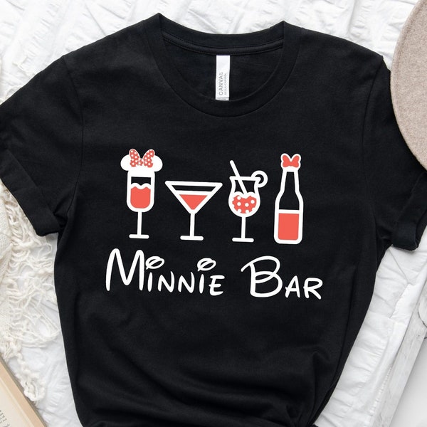 Minnie Bar Drinking Disney Shirt, Drinking Around the World Shirt, Epcot Shirt, Disney Vacation Shirt, Minnie Shirt, Alcohol Shirt