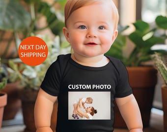 Custom Baby Outfit - Add Your Photo to Baby Clothes,Personalized Baby Clothes with Your Photo,Custom Kid shirt with Your Photo,Baby bodysuit