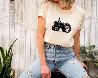 Tractor Tee, Farmer Gift, Support Local Farmer, Farm Life, Harvest Tshirt, Tractor Shirt for Farmers