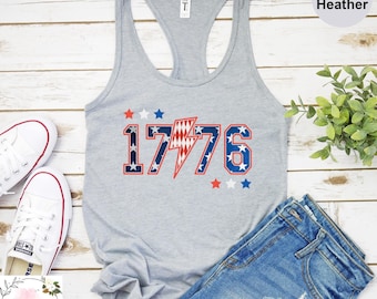 1776 Tank Top, Red White and Blue Tank Top, Patriotic Tank Top, USA Tank Top, America 4th of July Tank Top, American Flag Tank Top