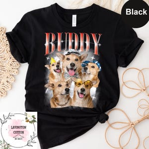 Custom Dog Bootleg Shirt, Personalized Dog Bootleg Tee, Custom Pet Vintage Shirt, Dog Lover T-Shirt, Custom Dog Bootleg Rap Shirt